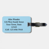 Kinder Narwhale Bagagelabel (Achterkant horizontaal)