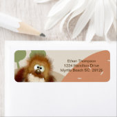 Kinder Natuur Big Foot/Sasquatch Birthday Party Etiket (Insitu)