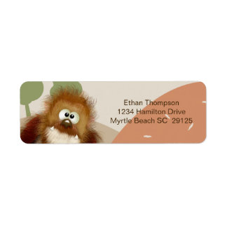 Kinder Natuur Big Foot/Sasquatch Birthday Party Etiket