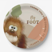 Kinder Natuur Big Foot/Sasquatch Birthday Party Papieren Bordje (Voorkant)