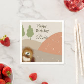 Kinder Natuur Big Foot/Sasquatch Birthday Party Servet (Insitu)