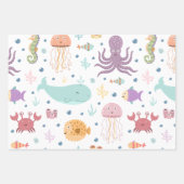 Kinder Nautisch Patroon Inpakpapier Vel (Voorkant 3)