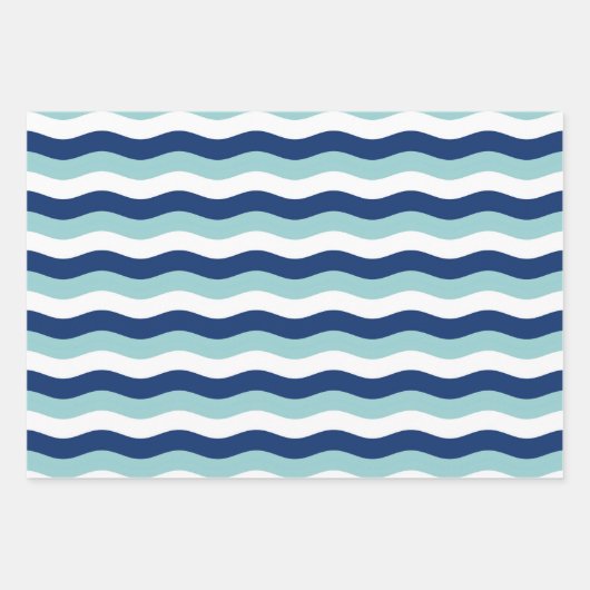 Kinder Nautisch Patroon Inpakpapier Vel (Voorkant 2)