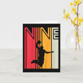 Kinder negende verjaardag Basketball Lover 9 jaar  Kaart (Gele Bloem)