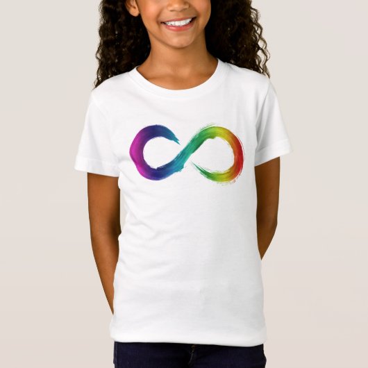 Kinder neurodiversiteit Rainbow-Shirt T-shirt (Voorkant)