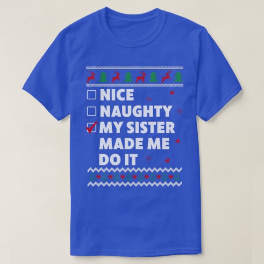 Kinder Nice-lijst Oogst-kerstdesign T-shirt (Design voorkant)