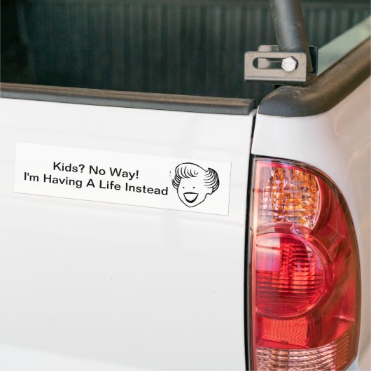 Kinder niet bumpersticker (Op Truck)