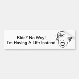 Kinder niet bumpersticker