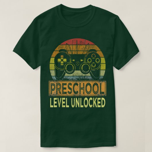 Kinder niet-vergrendelde videogame op voorschoolni t-shirt (Design voorkant)