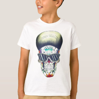 kinder nieuwe schoolsuikerschedel t-shirt