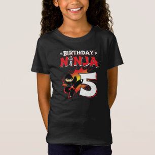 Kinder Ninja Birthday Party Gift - 5 jaar oud T-shirt