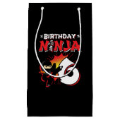 Kinder Ninja Birthday Party Gift - 6 jaar oud Klein Cadeauzakje (Voorkant)