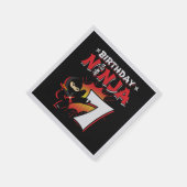 Kinder Ninja Birthday Party Gift - 7 jaar oud Servet (Hoek)