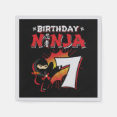 Kinder Ninja Birthday Party Gift - 7 jaar oud Servet (Voorkant)