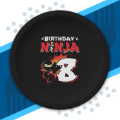 Kinder Ninja Birthday Party Gift - 8 jaar oud Papieren Bordje