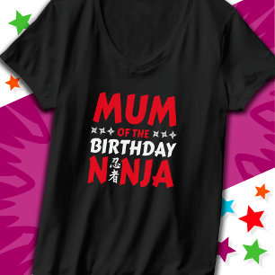 Kinder Ninja Party Karate Mum van de Verjaardag Ni T-shirt
