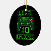 Kinder niveau 10 Ontgrendelde grappige videokamer  Keramisch Ornament (Rechts)