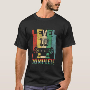 Kinder niveau 10 voltooid - 10e gamer Birthday Chr T-shirt