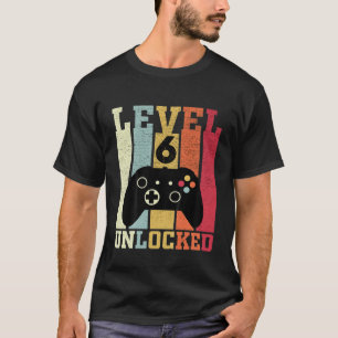 Kinder niveau 6 Ontgrendelde grappige videokamer 6 T-shirt