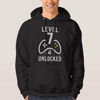 Kinder niveau 7 Onvergrendelde videogame 7e verjaa Hoodie
