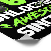 Kinder niveau 8 niet-vergrendeld Geweldige sinds 2 Poster (Hoek)