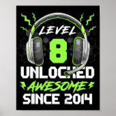 Kinder niveau 8 niet-vergrendeld Geweldige sinds 2 Poster (Voorkant)