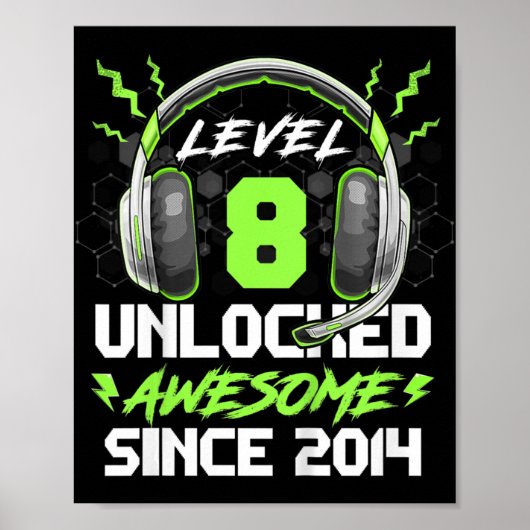 Kinder niveau 8 niet-vergrendeld Geweldige sinds 2 Poster (Voorkant)