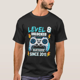 Kinder niveau 8 niet-vergrendeld Geweldige sinds 2 T-shirt