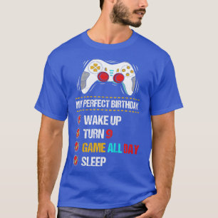 Kinder niveau 9 videogame 9e verjaardag gamer t-shirt