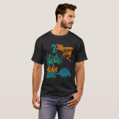 Kinder Noah Saurus 2e Verjaardagsjongens Rex Bday T-shirt (Voorkant volledig)
