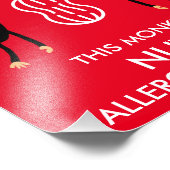 Kinder Noten Allergie Waarschuwing Foto Afdruk (Hoek)