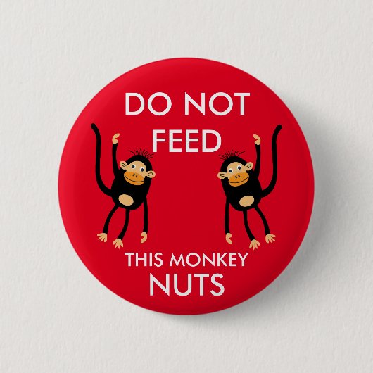 Kinder Noten Allergie Waarschuwing Ronde Button 5,7 Cm (Voorkant)
