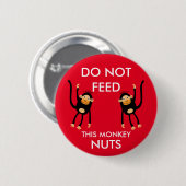 Kinder Noten Allergie Waarschuwing Ronde Button 5,7 Cm (Voorkant /achterkant)