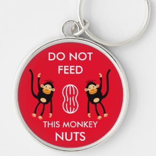 Kinder Noten Allergie Waarschuwing Sleutelhanger