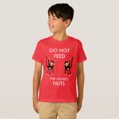 Kinder Noten Allergie Waarschuwing T-shirt (Voorkant volledig)