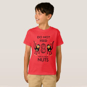 Kinder Noten Allergie Waarschuwing T-shirt (Voorkant volledig)