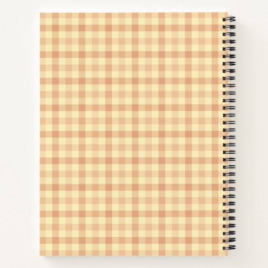 Kinder Notitieboek met Stickers en Gingham Plaid (Achterkant)