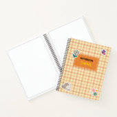 Kinder Notitieboek met Stickers en Gingham Plaid (Binnen)