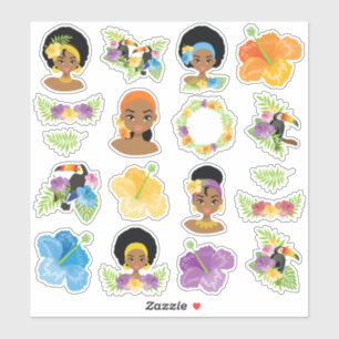 Kinder Nubische Princesses Sticker