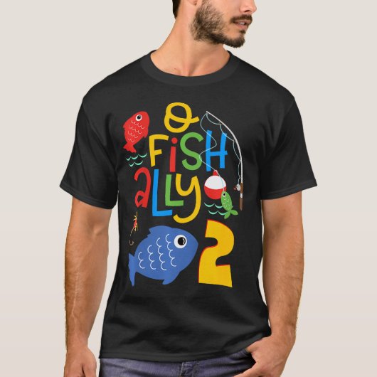 Kinder O-Fish-Ally Twee Verjaardagsversieringen 2  T-shirt (Voorkant)