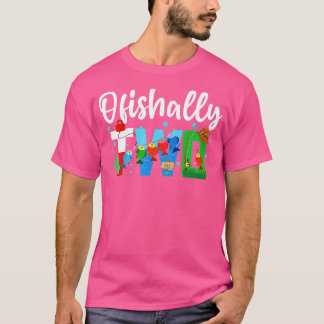 Kinder O Vis Ally twee geboortedagen Versieringen T-shirt