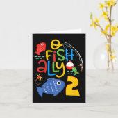 Kinder o-vis-ally Two Birthday Decorations 2 jaar Kaart (Gele Bloem)