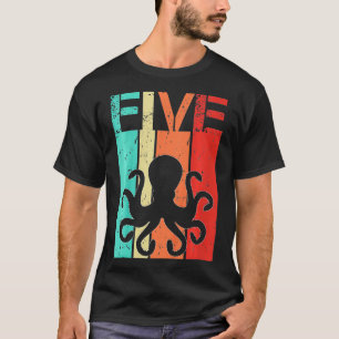 Kinder Octopus 5 Verjaardags Jongen Meisje Octopus T-shirt