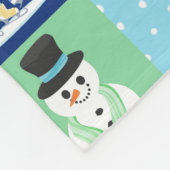 Kinder Octopus Wintersport Patchwork gepersonalise Fleece Deken (Hoek)