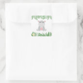 Kinder Oerwoud Dieren Partij Plein Sticker - Hippo (Tas)