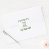 Kinder Oerwoud Dieren Partij Plein Sticker - Hippo (Envelop)