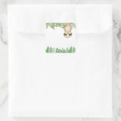 Kinder Oerwoud Dieren Partij Plein Sticker - Luiaa (Tas)