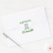 Kinder Oerwoud Dieren Partij Plein Sticker - Rhino (Envelop)