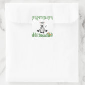 Kinder Oerwoud Dieren Partij Plein Sticker - Zebra (Tas)