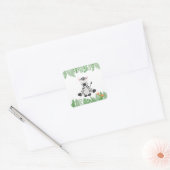 Kinder Oerwoud Dieren Partij Plein Sticker - Zebra (Envelop)